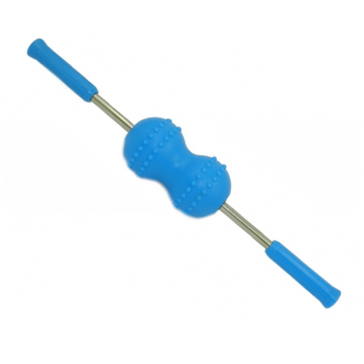 Aparat, masaj, manual, din silicon, 2 bile, decontracturare, relaxare