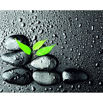 Panou sticla decorativa bucatarie 650 x 650 mm Stones, Silicon de montaj inclus Panou sticla decorativa bucatarie 650 x 650 mm Stones, Silicon de montaj inclus