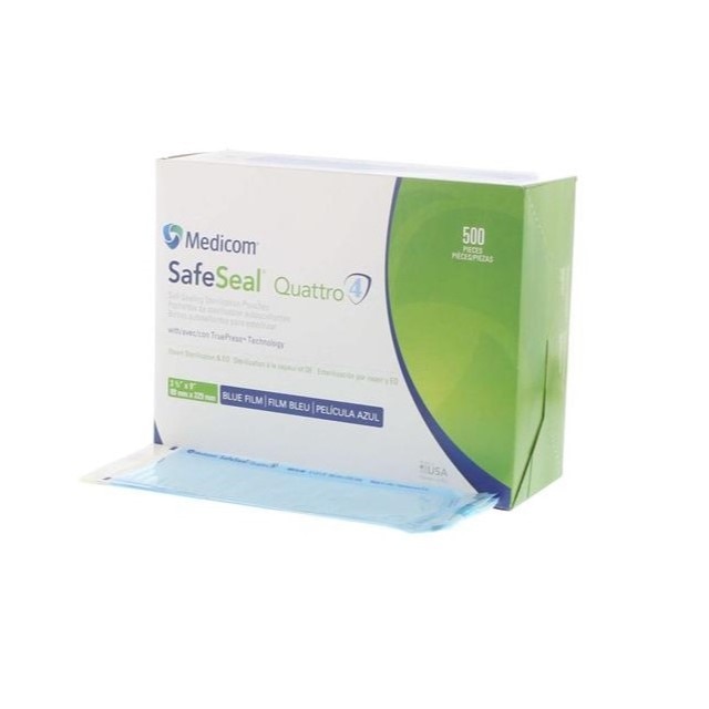 Pungi sterilizare, autosigilante, Medicom, 70x229 mm, 200 buc