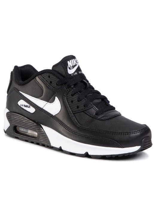 Pantofi sport NIKE AIR MAX 90 LTR GS, CD6864-010, Alb/Negru