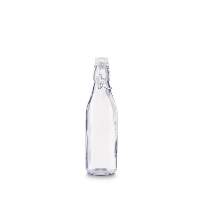 Sticla transparenta cu dop,250 ml Zeller