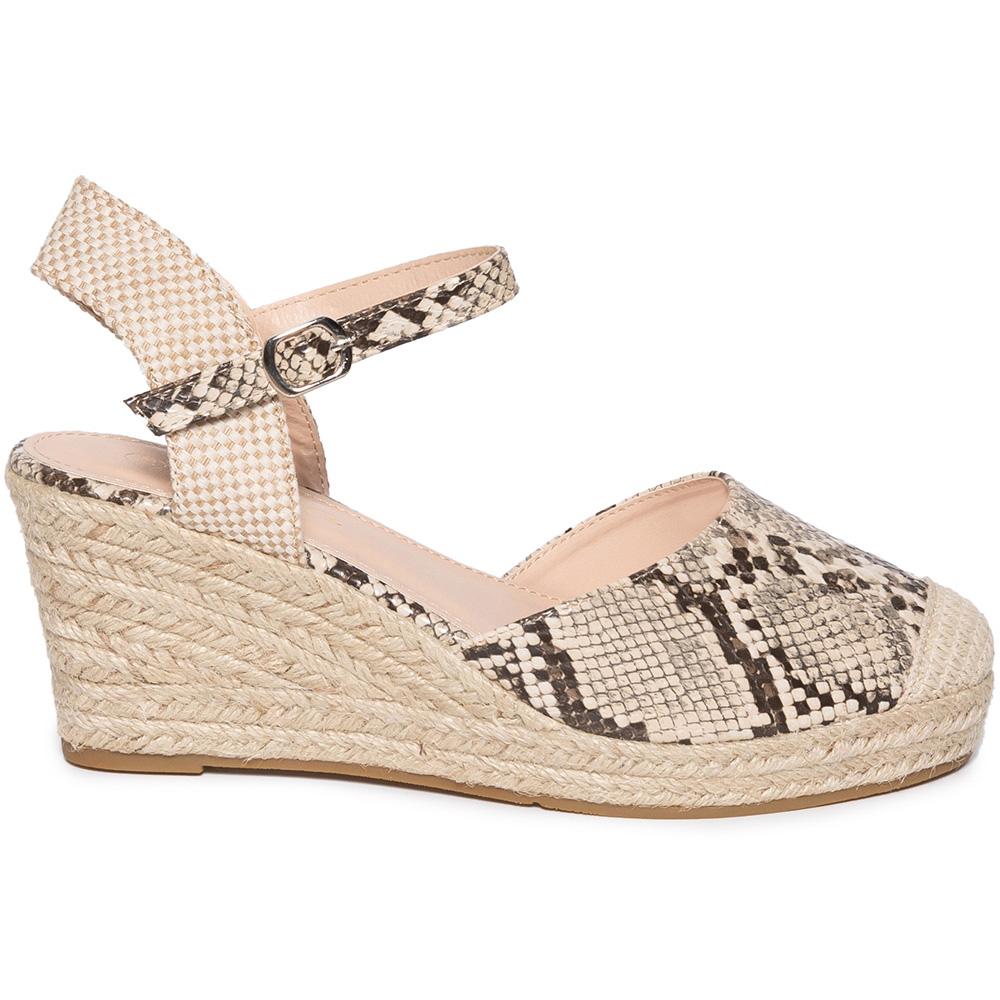 Sandale dama Blessy, Bej, Bej