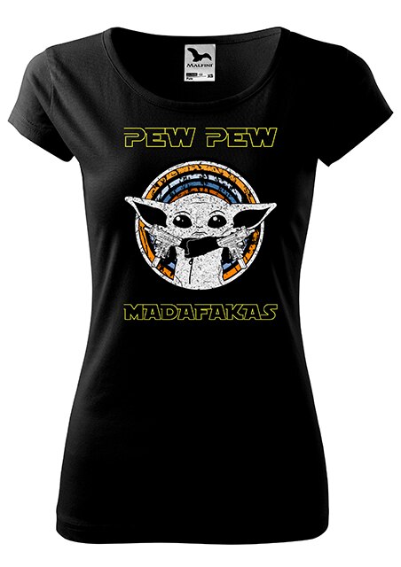 Tricou dama,K-off,Pew Pew Baby Yoda