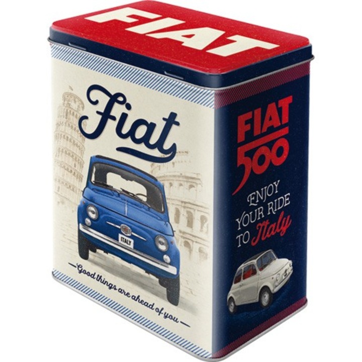 FIAT 500 - Good things are ahed of you - Tárolódoboz