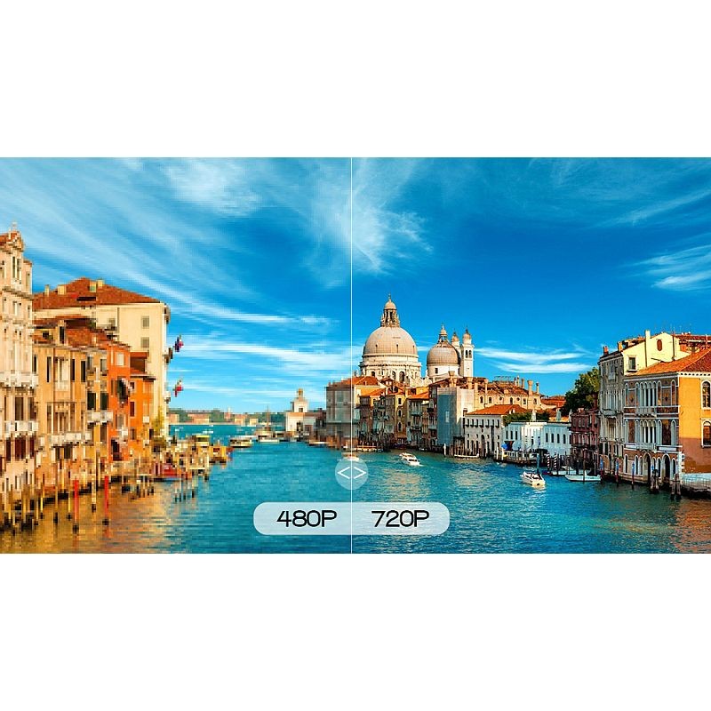 Videoproiector LED 3000 Lumeni, ProCart, HD, HDMI, USB, difuzor ...