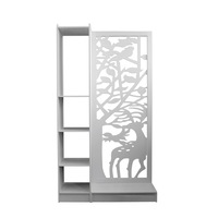 paravan de camera cu 4 rafturi naimeed d110 pvc culoare alb 160 x 50 x 30 cm imagen 12_0_
0