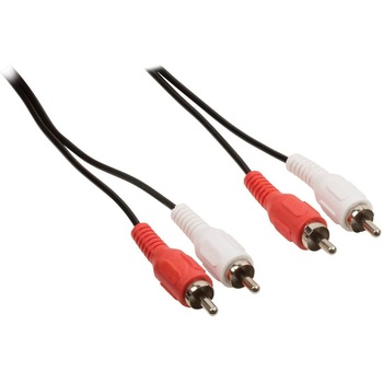 Set 2 cabluri audio RCA tata, YSF, EMI / RFI, Rosu/Alb Set 2 cabluri audio RCA tata, YSF, EMI / RFI, Rosu/Alb