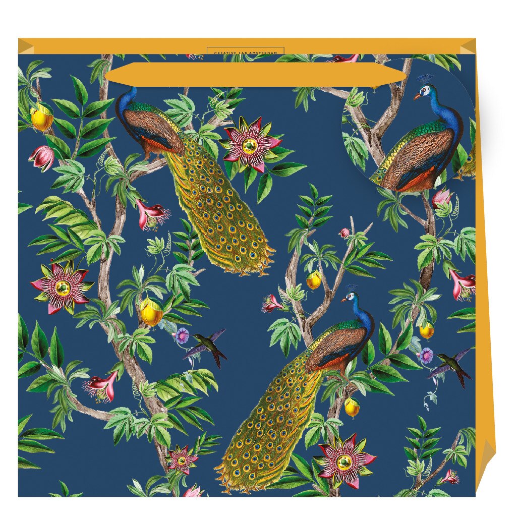 Punga cadou Creative Lab, Passion Peacock, large bag, Cu model