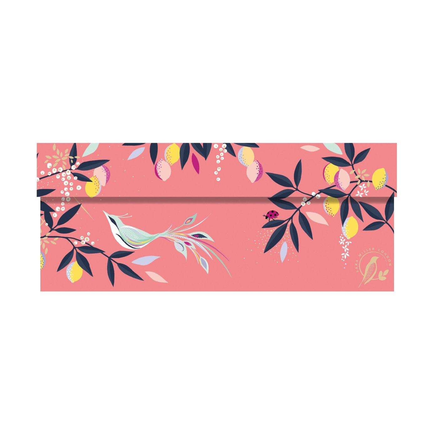 Cutie cadou Sara Miller, Coral Orchard Gate, medium box, Cu model