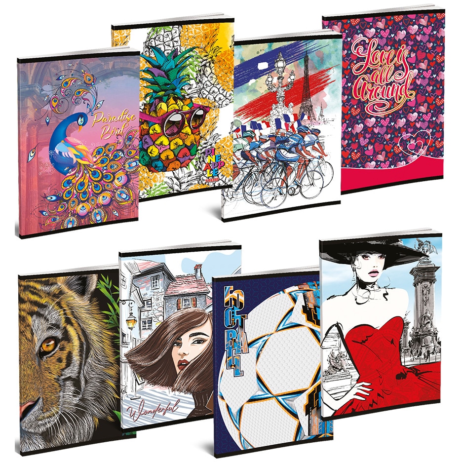 Set 10 bucati caiete A5 Lux RTC 52 file dictando