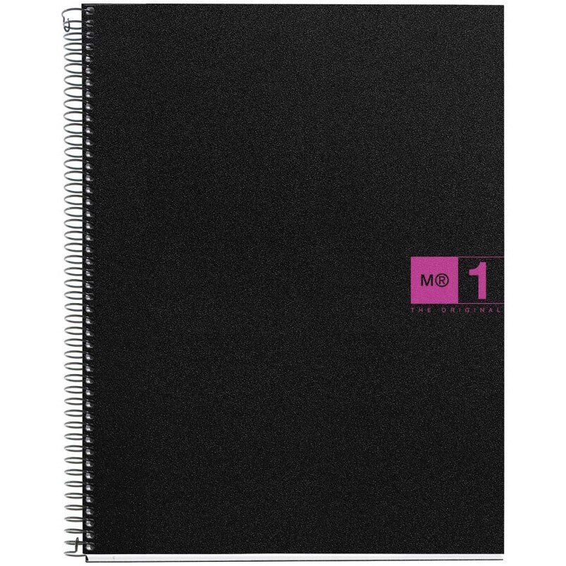 Caiet cu spira Miquelrius Originals A5 matematica 80 file fucsia