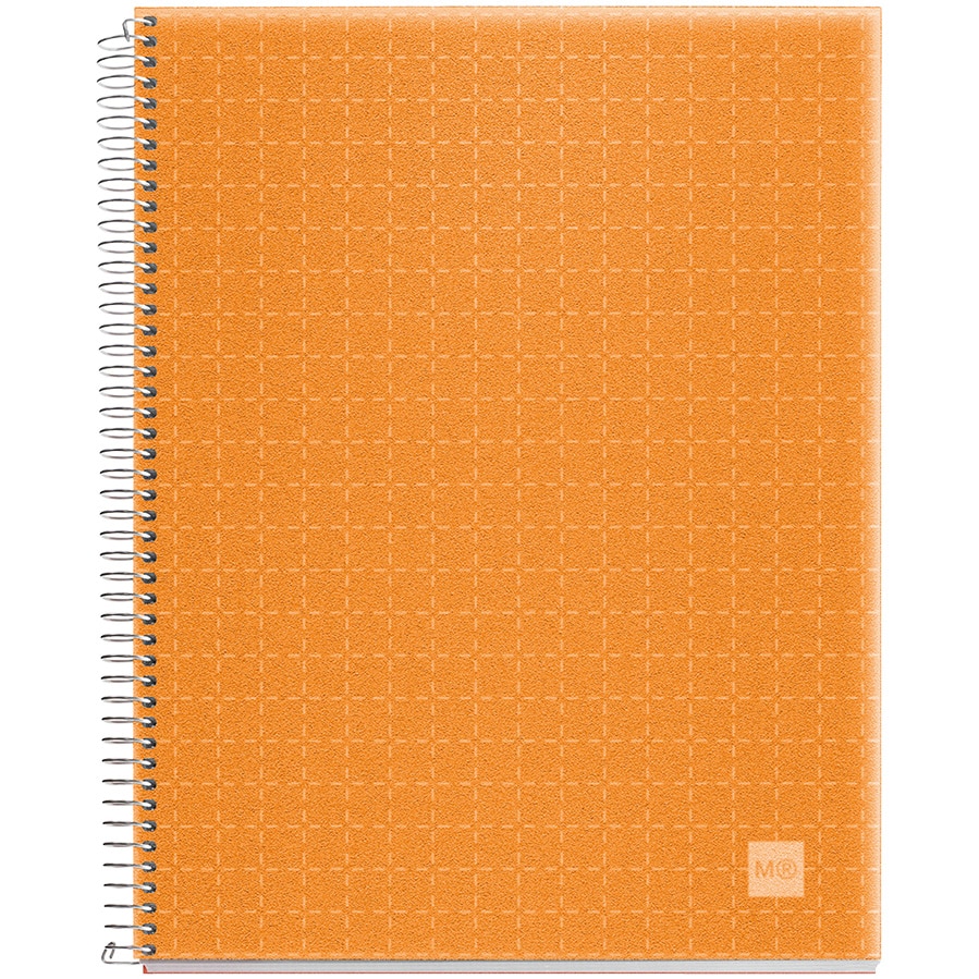 Caiet cu spira Miquelrius Candy Code A5 matematica 140 file coperta PP mandarina