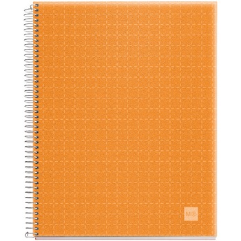 Caiet cu spira Miquelrius Candy Code A5 matematica 140 file coperta PP mandarina Caiet cu spira Miquelrius Candy Code A5 matematica 140 file coperta PP mandarina