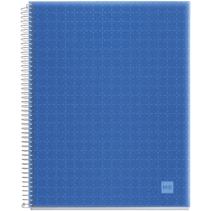 Caiet cu spira Miquelrius Candy Code A5 matematica 140 file coperta PP bleu