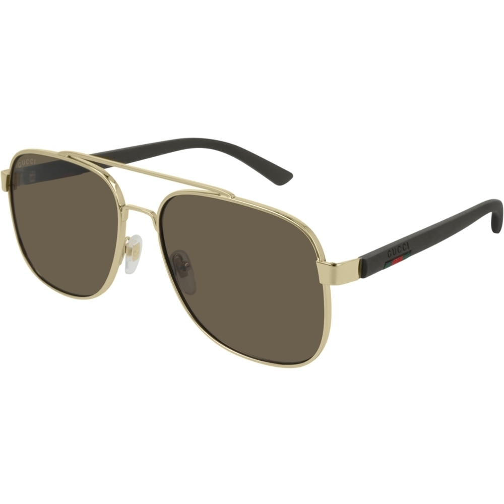 Ochelari de soare de barbati Gucci GG0422S 003, Auriu, 60 mm