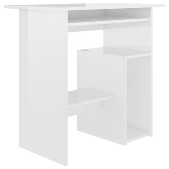 Birou, alb extralucios, 80 x 45 x 74 cm, PAL 801370 Birou, alb extralucios, 80 x 45 x 74 cm, PAL 801370