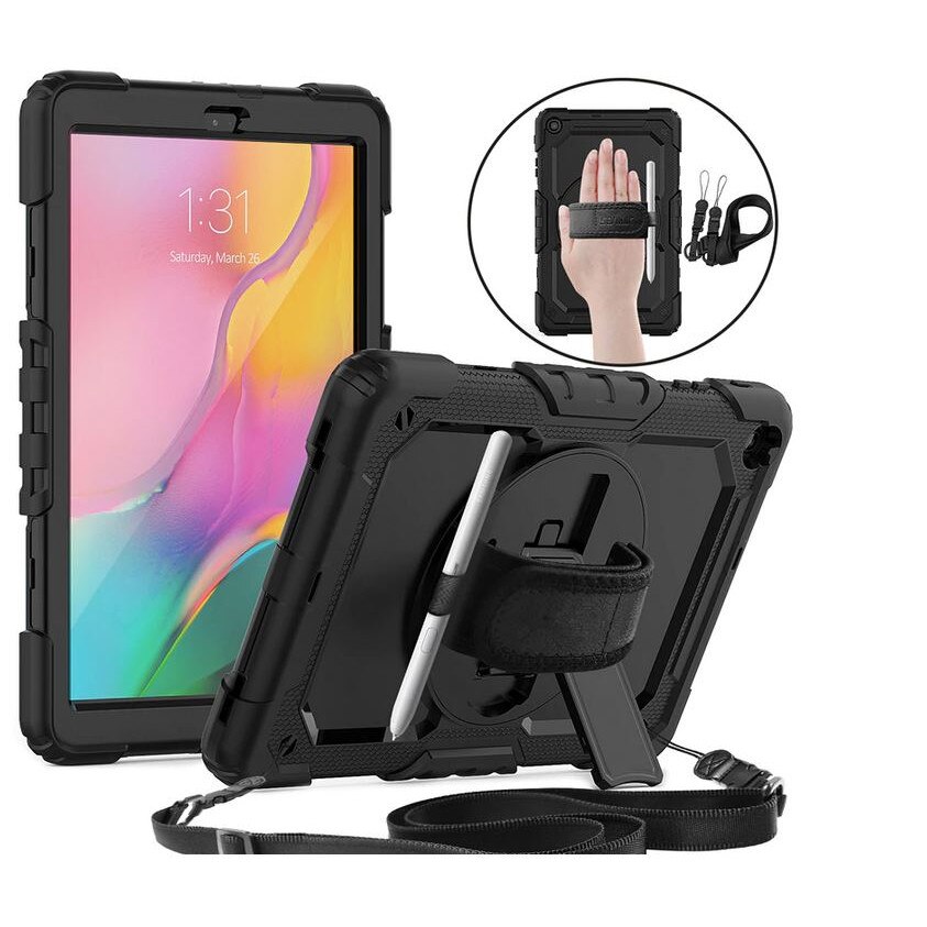 Forbid Pastor Serena Husa tableta compatibila cu Samsung Galaxy Tab A (2019) SM-T290/SM-T295,  Silicon, Negru, 8.0" inch - eMAG.ro