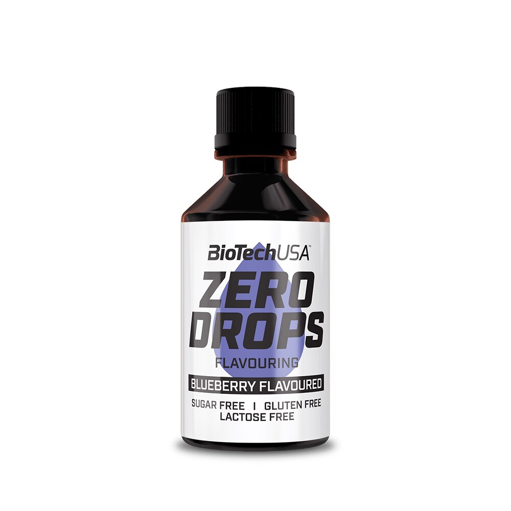 Indulcitor dietetic, Biotech Usa, Zero Drops / aroma de Coacaz, 50 ml