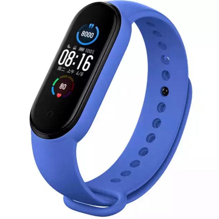 Каишка Planet Tech, За Xiaomi Mi Band 6, Силикон, Син