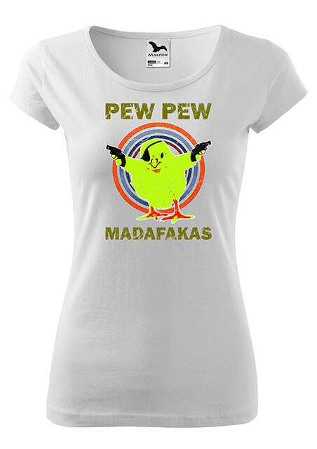 Tricou dama ,K-off ,Pew Pew Chicken light