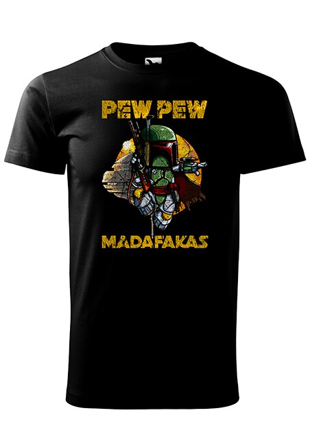 Tricou ,K-off,Pew Pew Boba Fett