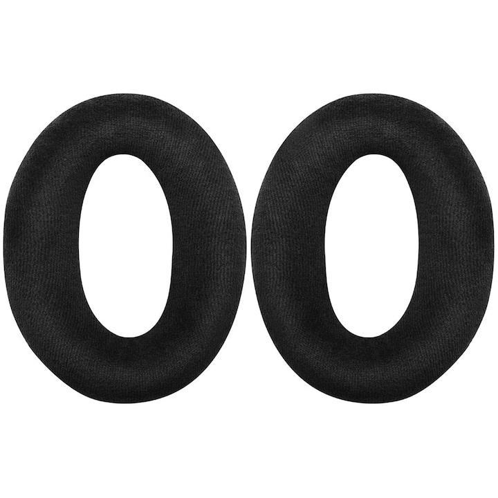 Set 2 bureti PadForce pentru casti Sennheiser HD545, HD565, HD580, HD581, HD600, HD650, HD660 S, Over-Ear, Negru catifea