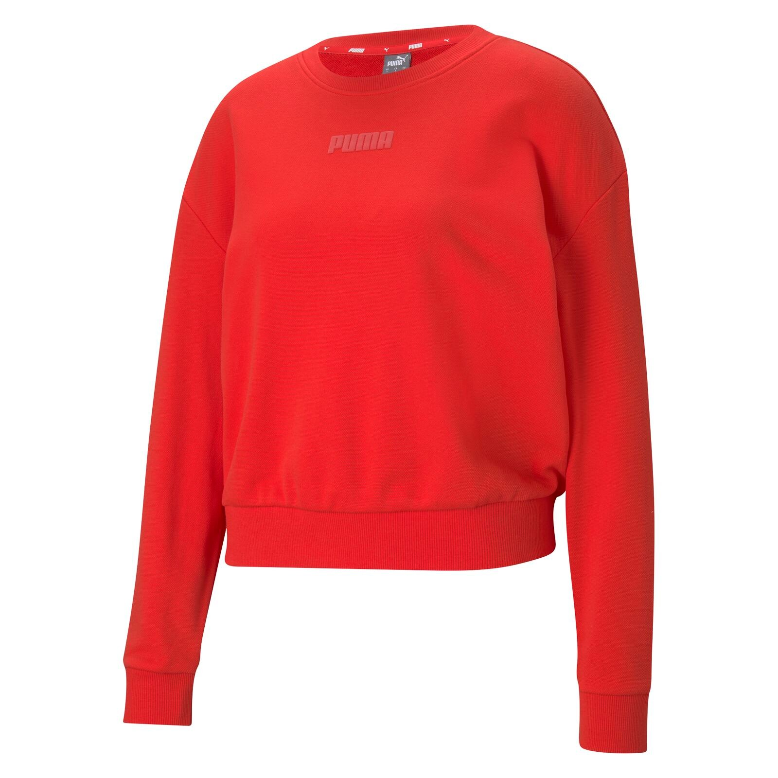 Bluza Puma Modern Basics Crew TR 58593223 Femei, Rosu