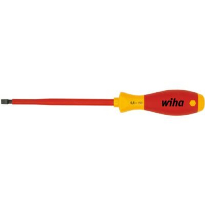 Електрическа плоска отвертка Wiha SoftFinish VDE, SL3.5x100 (040301-0450)