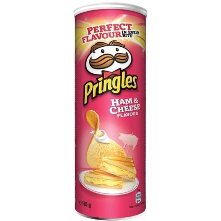 Pringles Ham & Cheese snack, 165g