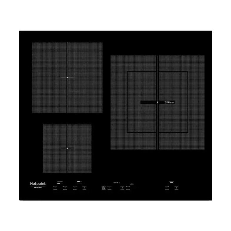 Plita Incorporabila Hotpoint KID630LC, Electrica, Inductie, 3 Zone, 28 cm, Negru