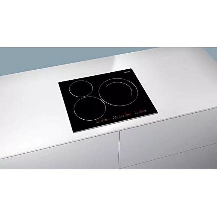 Plita Incorporabila Cata INSB 6003, Electrica, Inductie, 3 Zone, 30 cm, Negru