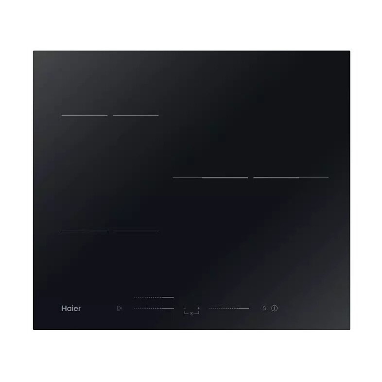 Plita Incorporabila Haier HAIDSJ63MC, 3 Zone, 60 cm, WIFI, Negru