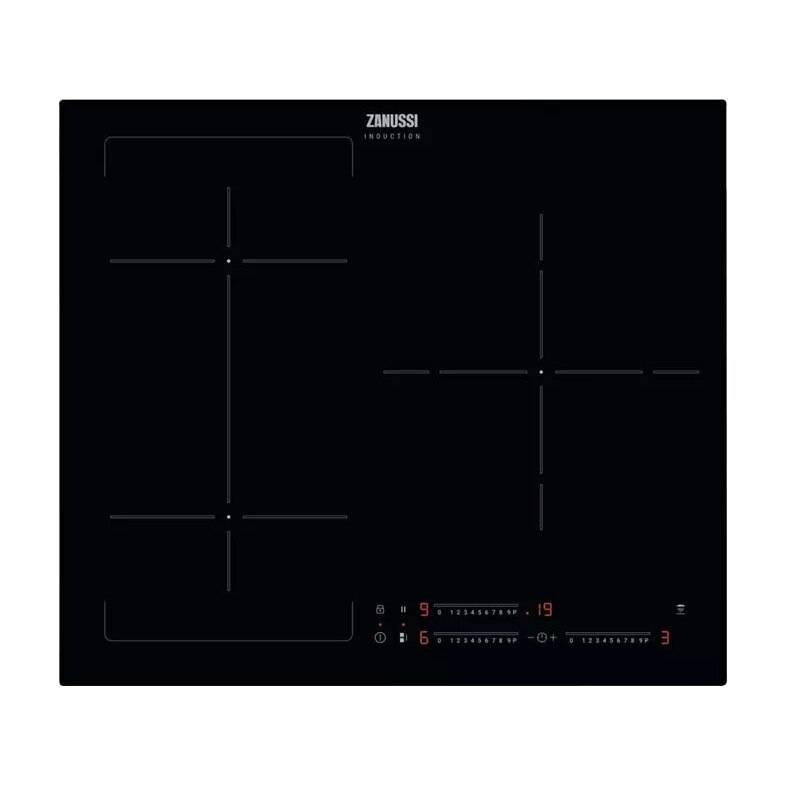 Plita Incorporabila Zanussi ZIFN633K, Electrica, Inductie, 3 Zone, 60 cm, Negru