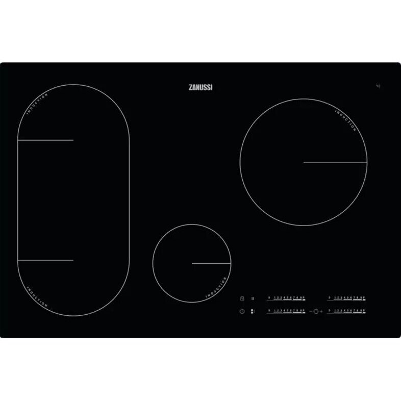 Plita Incorporabila Zanussi ZIL8470CB, Electrica, Inductie, 4 Zone, 24 cm, Negru