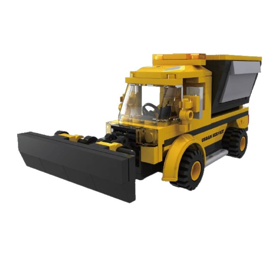 Set de construit Blocki My City, Plug Deszapezire, 153 piese Multicolor, 6 ani +