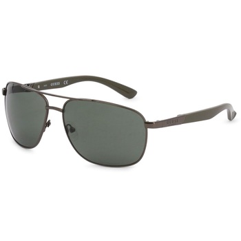 Ochelari de soare barbati Guess Rectangle Gunmetal/Green GF0212/S-08N Ochelari de soare barbati Guess Rectangle Gunmetal/Green GF0212/S-08N