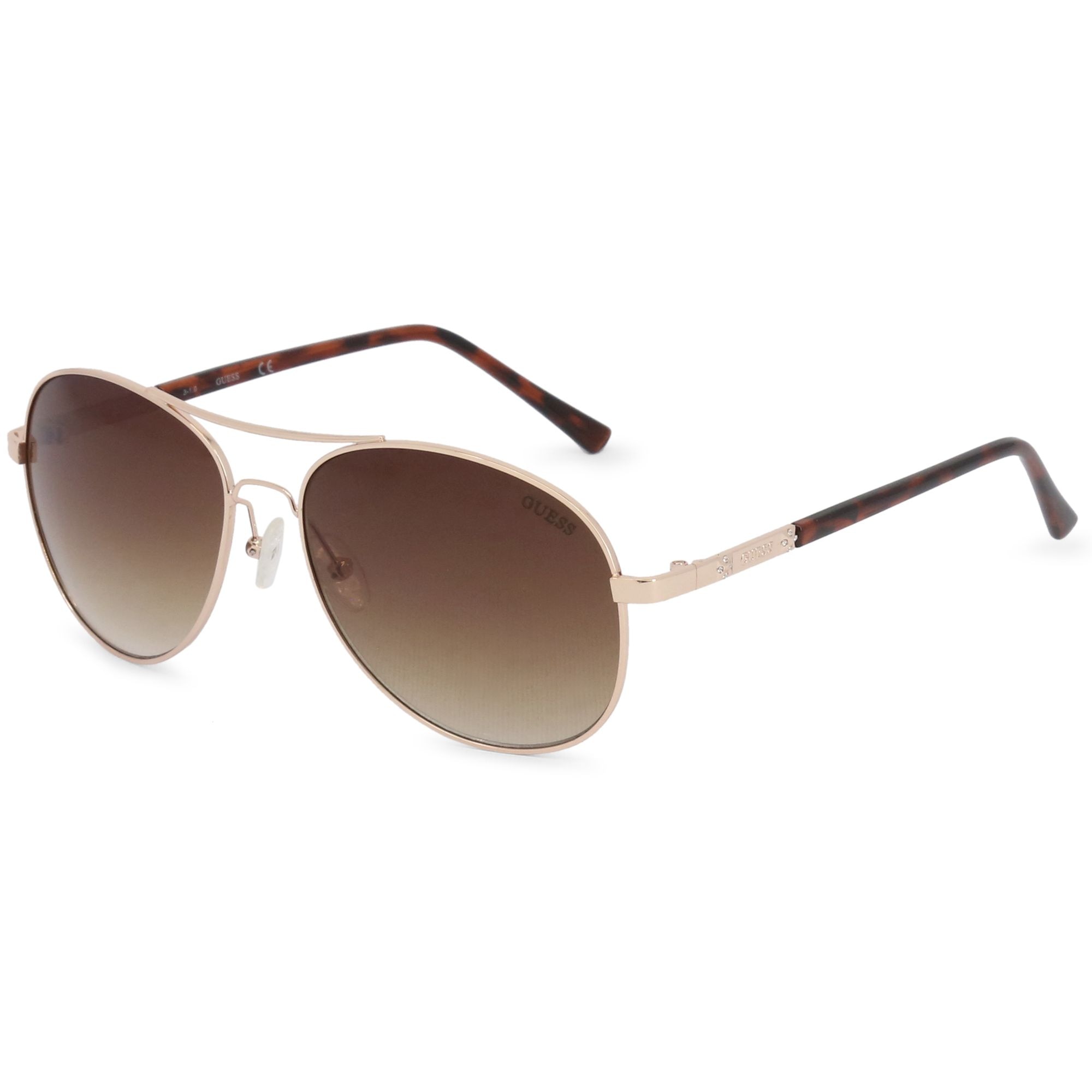 Ochelari de soare dama Guess Aviator Gold-Havana/Brown Degrade GF0295/S-33F