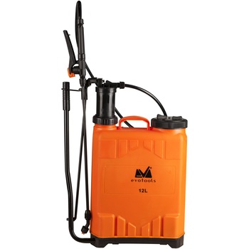 Pompa de stropit EvoTools 677271, 12 l, 3 duze, 58 cm lungime lance, lance din fibra de sticla, 130 cm lungime furtun, 3 bar presiune maxima Pompa de stropit EvoTools 677271, 12 l, 3 duze, 58 cm lungime lance, lance din fibra de sticla, 130 cm lungime furtun, 3 bar presiune maxima