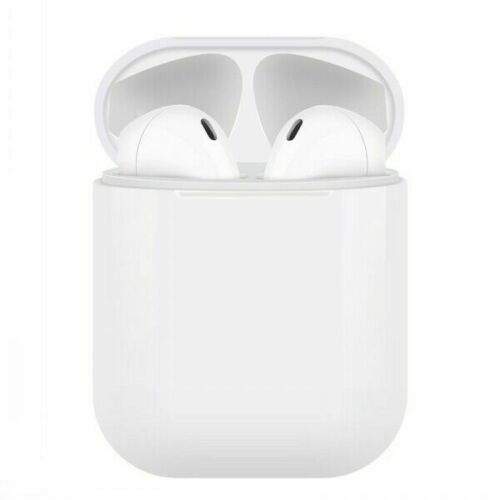 Casti Wireless Bluetooth I12 Macaron Stereo Cu Functie Apelare, Control Muzica, Cutie Incarcare Inclusa, Android/ IOS, Radio-FM, Aux, Alb teleMAG