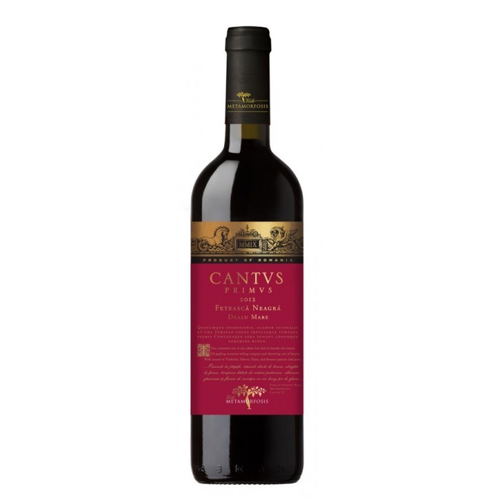 Vin rosu - Cantus Primus, Feteasca Neagra, sec