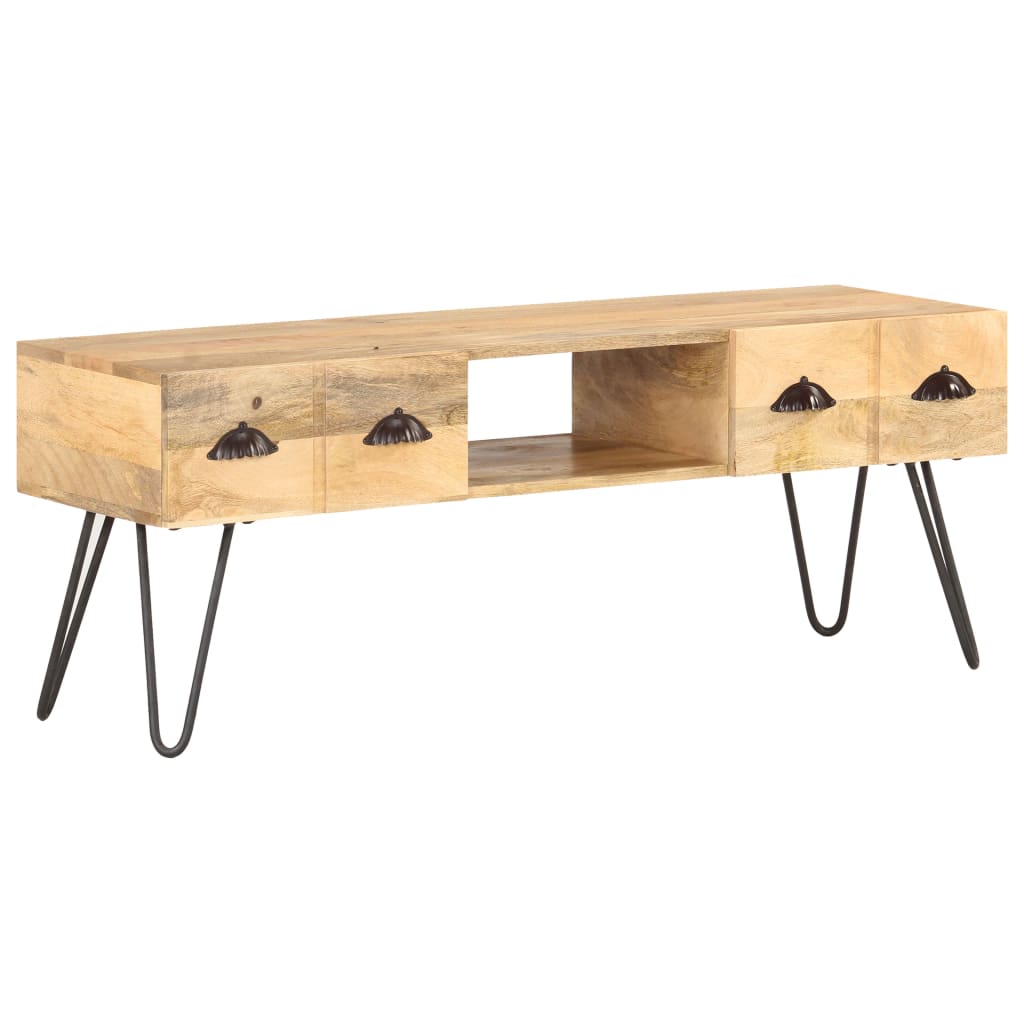 Comoda TV cu sertare vidaXL, Lemn, 120 x 35 x 45 cm, Maro