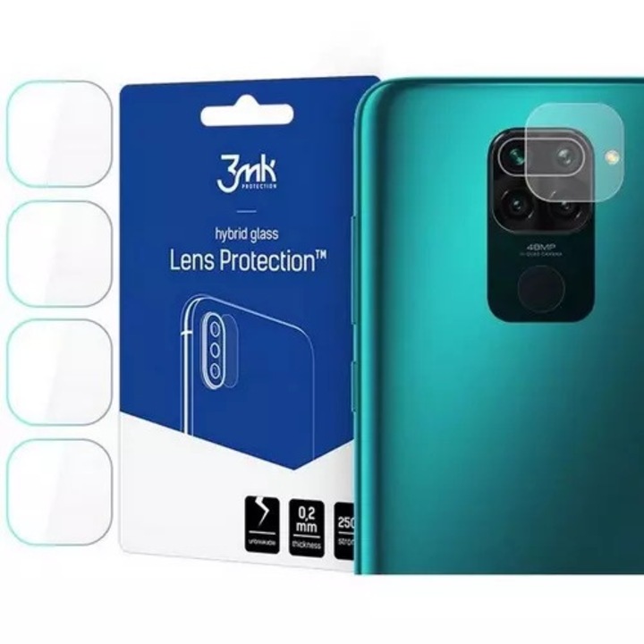 Защитно фолио Xiaomi Redmi Note 9 Pro - 3MK гъвкаво фолио за камера (4бр.)