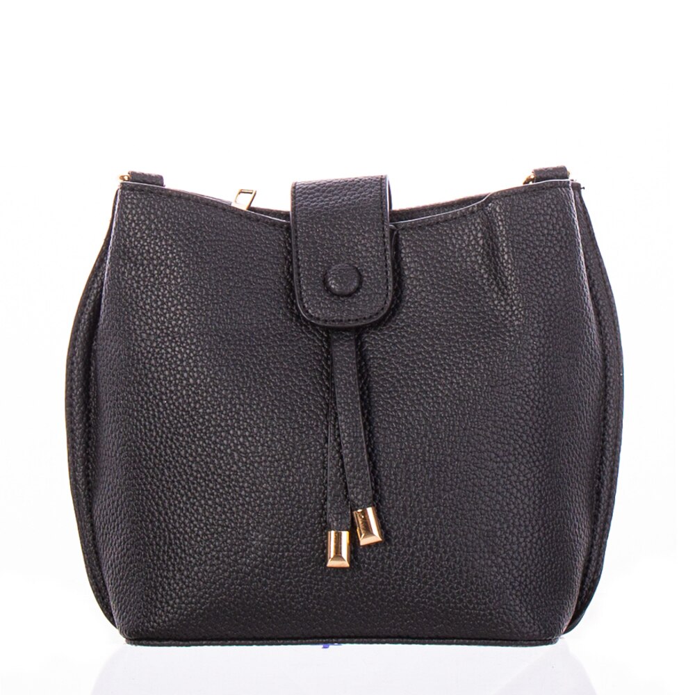 Geanta dama Nadia 11607, de umar, Casual, Negru