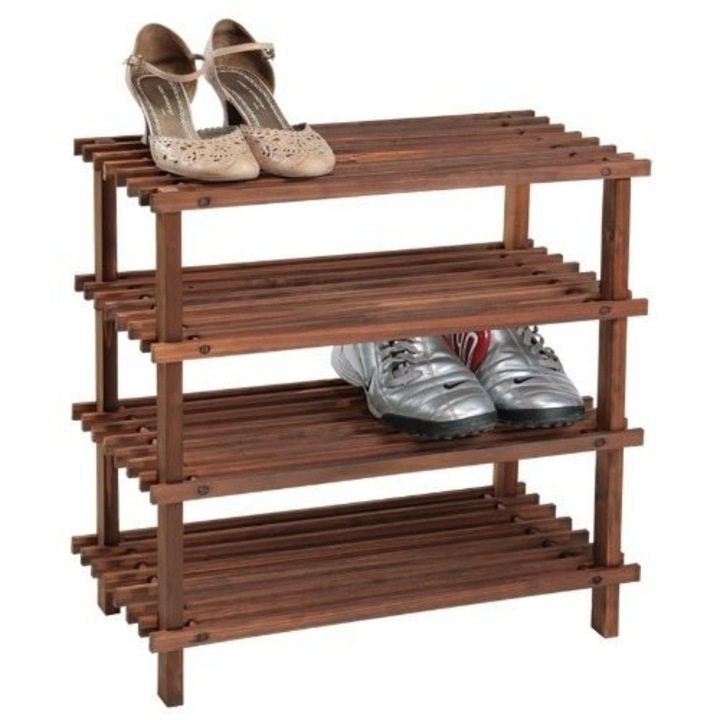 Cipőszekrény, Kesper, fenyőből, 4 polc