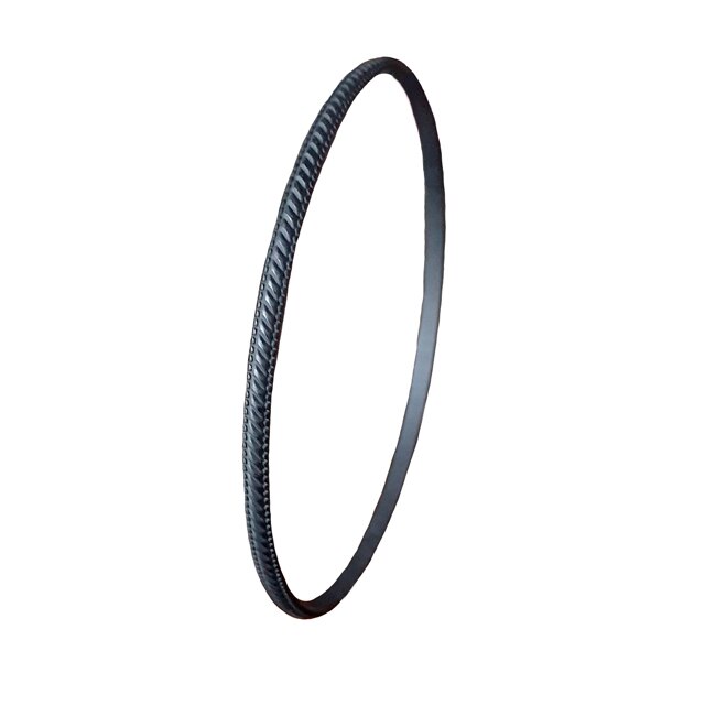Bratara subtire dama, neagra, 6.5 cm diametru