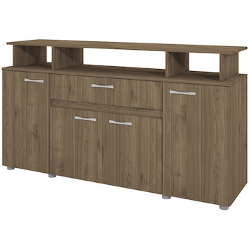 Comoda Irim Space 153,6x43x85 cm, 4 usi , 1 sertar, culoare Nuc Amiral Comoda Irim Space 153,6x43x85 cm, 4 usi , 1 sertar, culoare Nuc Amiral