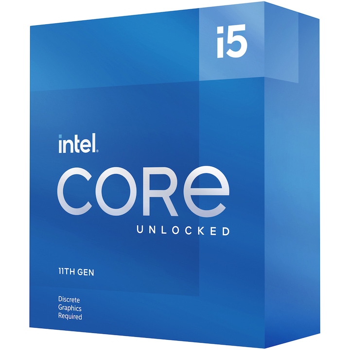 Intel® Core ™ i5-11600KF Rocket Lake Processzor, 3.90 GHz, 12MB, integrált videókártya nélkül, Socket 1200