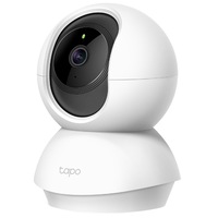 camera de supraveghere smart tp-link tapo c210 cu pantilt 360 grade rezolutie filmare 3mp ultra hd functie baby monitor wireless night vision detectarea miscarilor two-way audio alarma sonora si luminoasa control vocal mod privacy alb imagen 35_0_
0