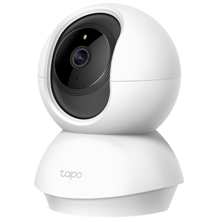 TP-Link Tapo C210 Okos Térfigyelő Kamera, 360° Forgatás, 3MP Ultra HD Felbontással, Baby Monitor Funkcióval, Vezeték Nélküli, Éjszakai Látás, Mozgásérzékelés, Kétirányú Hang-, Hang- és Fényriasztás, Hangvezérlés, Adatvédelmi Mód, Fehér