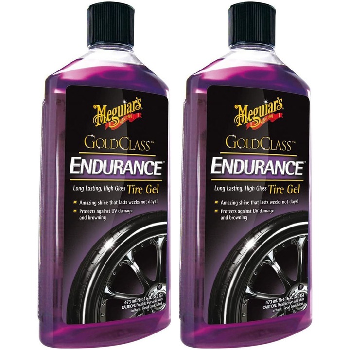 Pachet 2 x Gel protectie anvelope Meguiar's, 473ml, Endurance Tire Gel